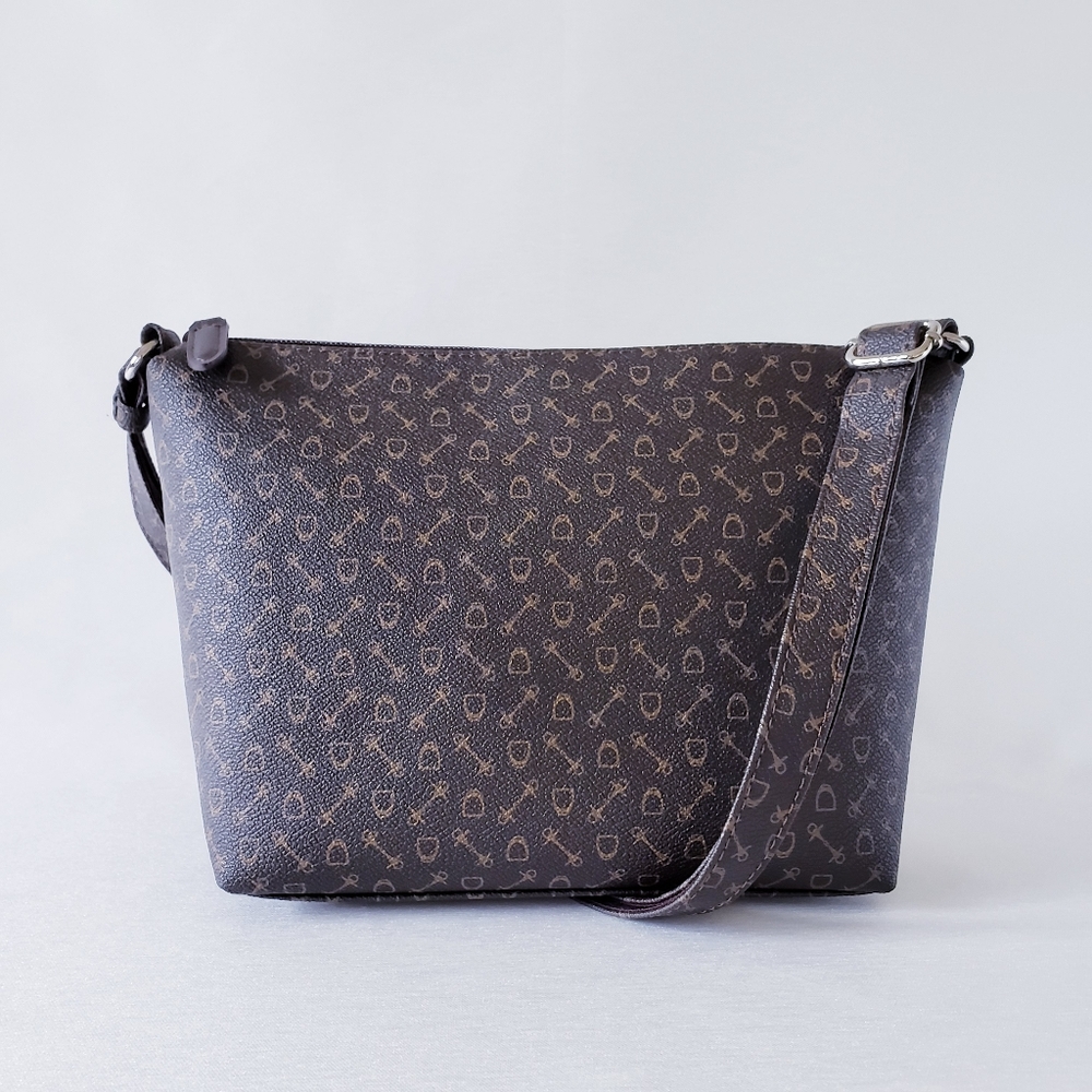 Why Harness Japan Cross Body Bag - Brown Canvas